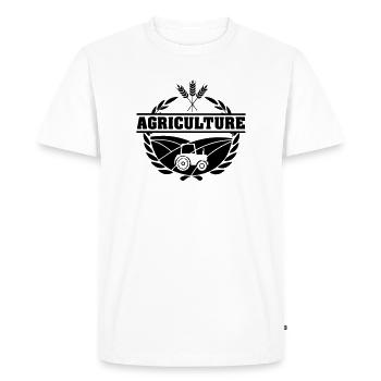Agriculture tekest grain tractor - Men's Premium Organic T-Shirt - white - Front - Nico (187cm)