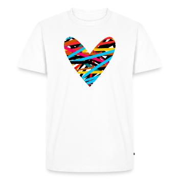 HAPPY NEW YEAR. SAINT SYLVESTER. NEW YEAR - Men's Premium Organic T-Shirt - white - Front - Nico (187cm)