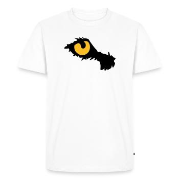 Eye of the tiger - T-shirt Premium bio Homme - blanc - Devant - Nico (187cm)
