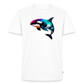 Orque - T-shirt Premium bio Homme - blanc - Devant - Nico (187cm)