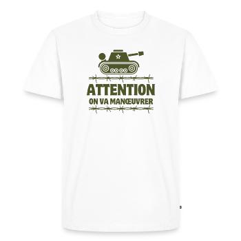septième compagnie, 7ème compagnie, film culte - T-shirt Premium bio Homme - blanc - Devant - Nico (187cm)