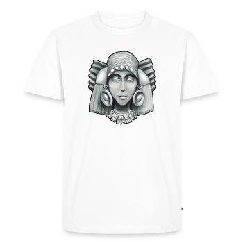 Aztec goddess Chalchiuhtlicue 2 - Men's Premium Organic T-Shirt - white - Front - Nico (187cm)