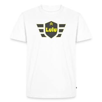 Lulu - T-shirt Premium bio Homme - blanc - Devant - Nico (187cm)