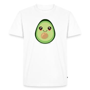 MIGNON FRUIT D’AVOCAT KAWAII - T-shirt Premium bio Homme - blanc - Devant - Nico (187cm)