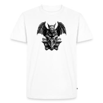 Gargoyle 1 - Men's Premium Organic T-Shirt - white - Front - Nico (187cm)
