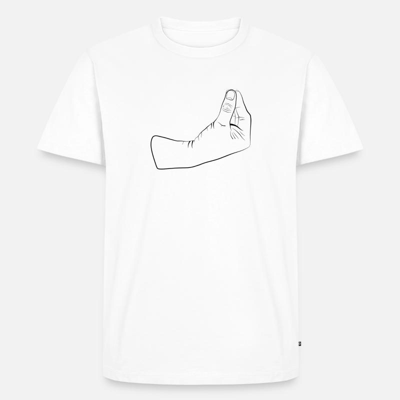 Was willst du Geste - Männer Premium Bio T-Shirt - Weiß
