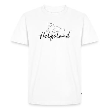Heligoland Seal - Men's Premium Organic T-Shirt - white - Front - Nico (187cm)