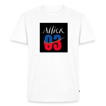Allier - T-shirt Premium bio Homme - blanc - Devant - Nico (187cm)