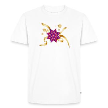 beautiful gift bow for Christmas - Men's Premium Organic T-Shirt - white - Front - Nico (187cm)