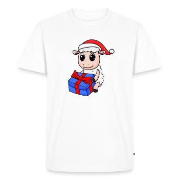 Noël de mouton - T-shirt Premium bio Homme - blanc - Devant - Nico (187cm)