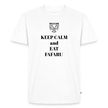 FAFARU - T-shirt Premium bio Homme - blanc - Devant - Nico (187cm)