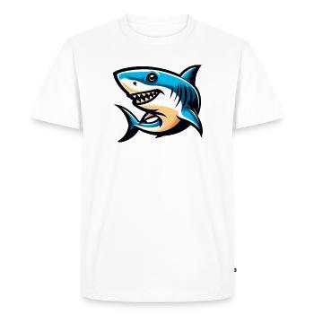 White Shark - Men's Premium Organic T-Shirt - white - Front - Nico (187cm)