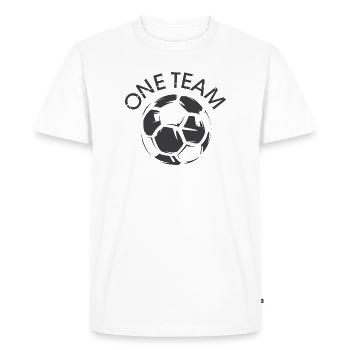 Une équipe Club Football Club Soccer Illustration - T-shirt Premium bio Homme - blanc - Devant - Nico (187cm)