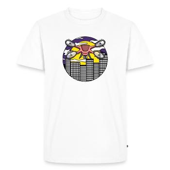 Drone Drone Drones - T-shirt Premium bio Homme - blanc - Devant - Nico (187cm)