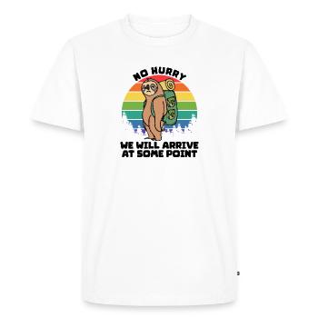 Campsite Hiker Statement Camping Nature - Men's Premium Organic T-Shirt - white - Front - Nico (187cm)