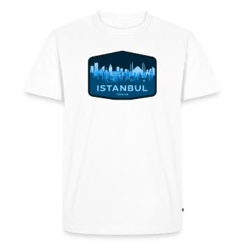 Istanbul - T-shirt Premium bio Homme - blanc - Devant - Nico (187cm)