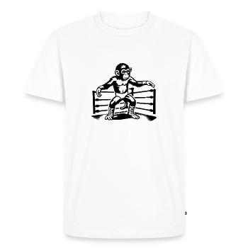 Wrestling Monkey World - Men's Premium Organic T-Shirt - white - Front - Nico (187cm)