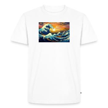 the great wave off of kanegawa - Men's Premium Organic T-Shirt - white - Front - Nico (187cm)