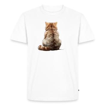 Exotic Shorthair Cat - Men's Premium Organic T-Shirt - white - Front - Nico (187cm)