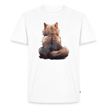 Chat Munchkin - T-shirt Premium bio Homme - blanc - Devant - Nico (187cm)