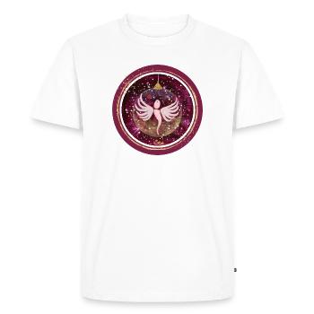 Christmas Ball Angel - Sonja Ariel von Staden - Men's Premium Organic T-Shirt - white - Front - Nico (187cm)