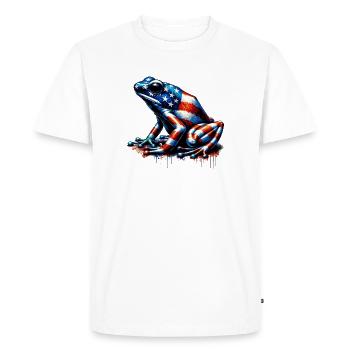 Poison Dart Frog, États-Unis - T-shirt Premium bio Homme - blanc - Devant - Nico (187cm)