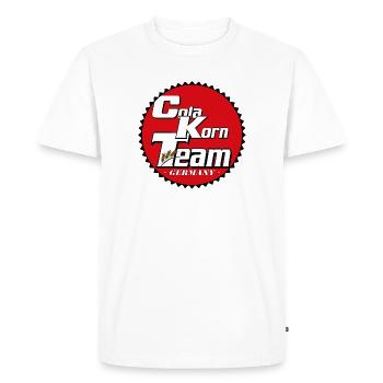 Grain , Fête , Grain de blé ,Équipe de grain de cola(25) - T-shirt Premium bio Homme - blanc - Devant - Nico (187cm)