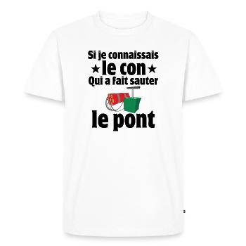 septième compagnie, 7ème compagnie, Pitivier - T-shirt Premium bio Homme - blanc - Devant - Nico (187cm)