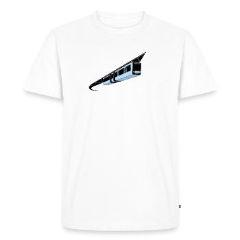 Wuppertal suspension railway colourful - Men's Premium Organic T-Shirt - white - Front - Nico (187cm)
