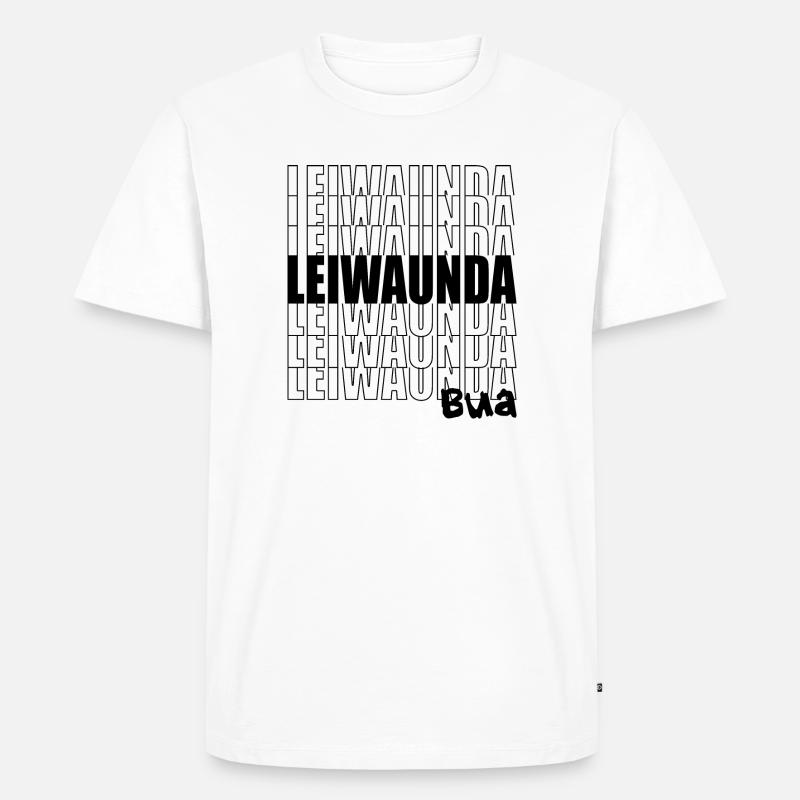 Leiwaunda Bua - großartiger, toller Junge, Bub - Männer Premium Bio T-Shirt - Weiß