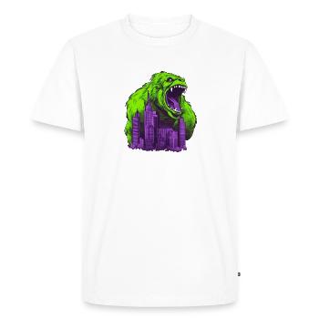 Gorilla 07 - Men's Premium Organic T-Shirt - white - Front - Nico (187cm)