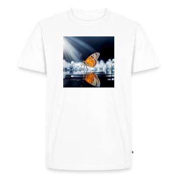 Papillon - T-shirt Premium bio Homme - blanc - Devant - Nico (187cm)