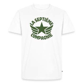 septième compagnie, 7ème compagnie, Chaudard - T-shirt Premium bio Homme - blanc - Devant - Nico (187cm)