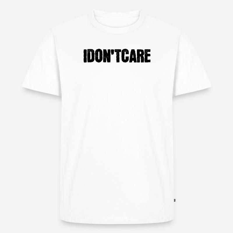 Ist Mir Wurscht Statement Egal - Männer Premium Bio T-Shirt - Weiß
