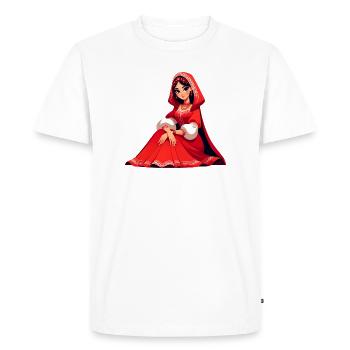 Ded Moroz Snegourotchka, Père Noël russe - T-shirt Premium bio Homme - blanc - Devant - Nico (187cm)