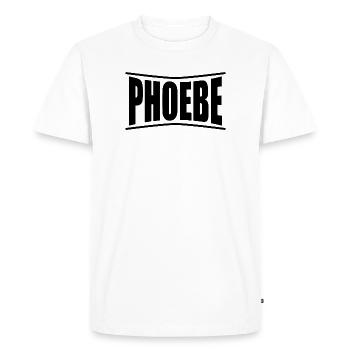 t-shirt Phoebe t-shirt gift idea - Men's Premium Organic T-Shirt - white - Front - Nico (187cm)