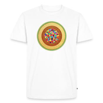 Sternentor AllEinsSein - Sonja Ariel von Staden - T-shirt Premium bio Homme - blanc - Devant - Nico (187cm)
