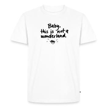 pas au pays des merveilles - T-shirt Premium bio Homme - blanc - Devant - Nico (187cm)