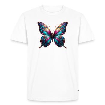 Papillon - T-shirt Premium bio Homme - blanc - Devant - Nico (187cm)
