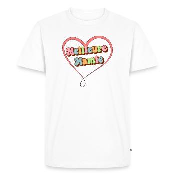 Best Granny - Men's Premium Organic T-Shirt - white - Front - Nico (187cm)