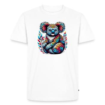 Koala - Men's Premium Organic T-Shirt - white - Front - Nico (187cm)