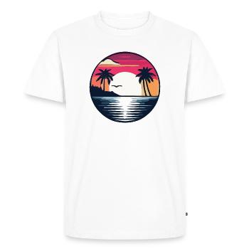 Summertime - Men's Premium Organic T-Shirt - white - Front - Nico (187cm)