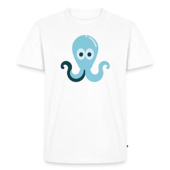 Calmar - T-shirt Premium bio Homme - blanc - Devant - Nico (187cm)