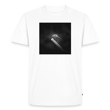 Dragonfly Insect Closeup Poster - Men's Premium Organic T-Shirt - white - Front - Nico (187cm)