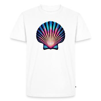 Coquille Saint-Jacques - T-shirt Premium bio Homme - blanc - Devant - Nico (187cm)