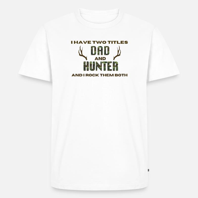 Jäger Spruch - Männer Premium Bio T-Shirt - Weiß