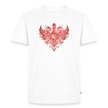 Musique Moi Vintage - T-shirt Premium bio Homme - blanc - Devant - Nico (187cm)