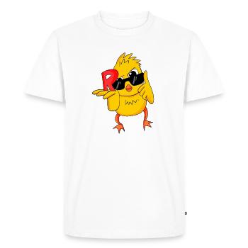 Pension Pensioner Funny Pun - Men's Premium Organic T-Shirt - white - Front - Nico (187cm)