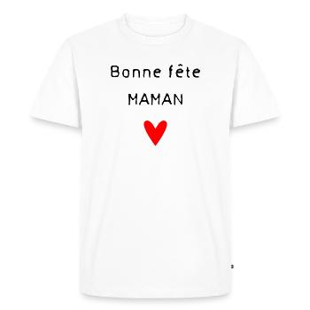 GRANNY. MOTHER'S DAY. HAPPY GRANNY'S DAY. I LOVE YOU - Men's Premium Organic T-Shirt - white - Front - Nico (187cm)