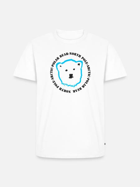 Eisbär 4 - Männer Premium Bio T-Shirt - Weiß